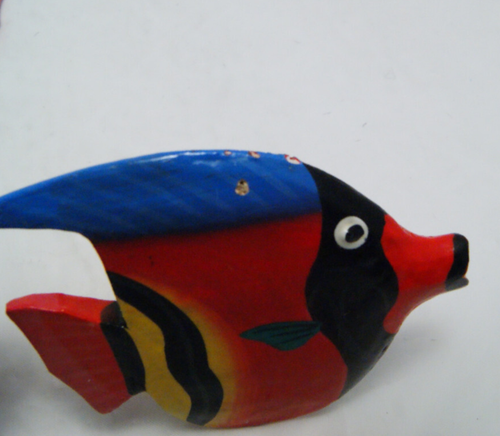 23 Hand Carved Wood Tropical Fish Wooden Ornaments Nautical Painted Decor READ - Picture 11 of 19
