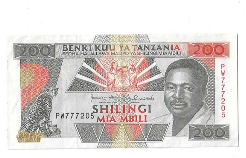 200 Shilingi TANZANIA 1993 P.086a lot # 81