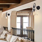 2X Indoor Wall Lights Glass Wall Lamp Hallway Wall Lighting Bedroom Wall Sconce