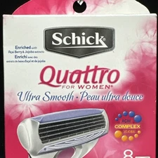SCHICK QUATTRO FOR WOMEN 8 CARTRIDGES