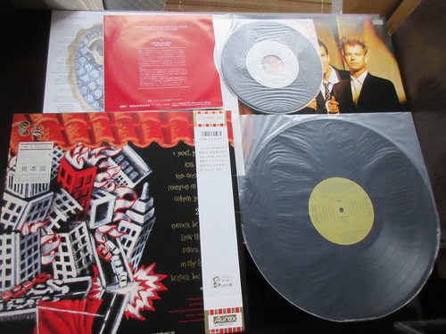Crowded House Temple of Low Men Japan Promo Vinyl LP w OBI 7" Split Enz Finn - Picture 2 of 17