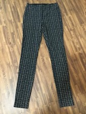 Peace of Cloth Women  s Leggings Black Patterned Size XS