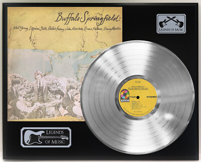 Buffalo Springfield - Self Title Silver LP Record Plaque Display