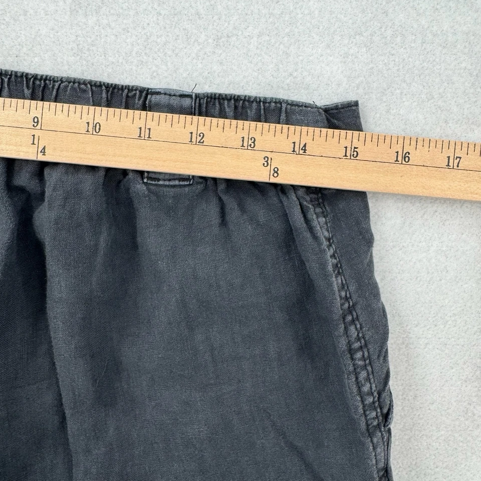 Pantalones cargo Rachel Roy para mujer grandes calce relajado lino gris utilitario informal boho Foto 4 de 4