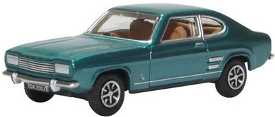 Oxford Diecast Ford Capri Mk1 Aquatic Jade  1:76 Scale