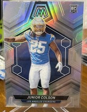 JUNIOR COLSON 2024 Panini Mosaic Silver Prizm Rookie #361 Los Angeles Chargers