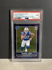 2024 Donruss Optic Laiatu Latu 2014 Retro Series Purple Stars Rookie PSA 9