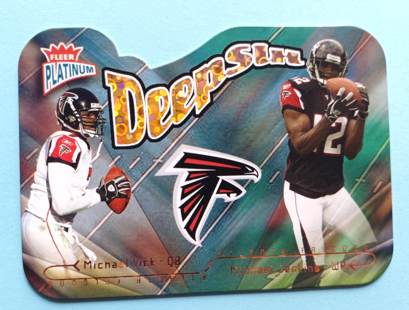 2004 FLEER PLATINUM MICHAEL VICK/JENKINS DEEP SIX #7 INSERT ATLANTA FALCONS