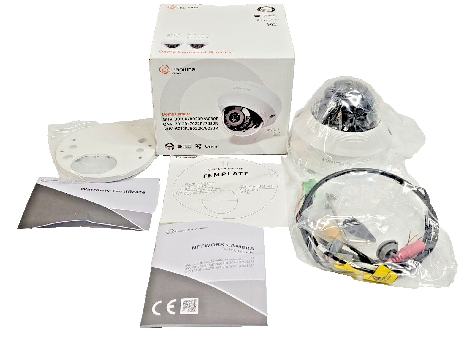 Samsung Wisenet Q Series QNV-6012R1 2MP Outdoor Dome Camera NEW
