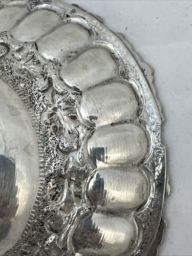 Griechische Ept Xeipos Sterling Silber Schale handgehämmert Süßigkeiten Fußschale - Bild 12 von 13