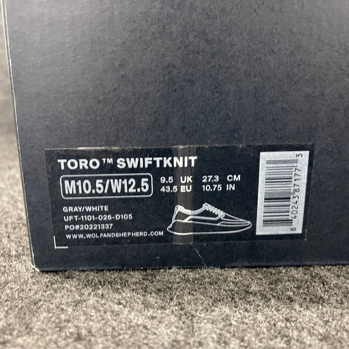 WOLF AND SHEPHERD Toro Swiftknit Running Shoes Unisex Size M10.5/W12.5 image 4