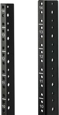 14U Vertical Rack Rail Pair Kit DIY Rack Rails Kit, 12-24 Screws Included to ...