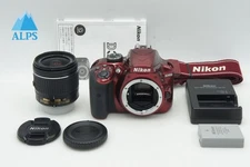 [2,450 shots] Nikon D3400 24.2MP Digital Camera Red w/ AF-P DX 18-55 VR #251218u