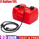12L Boat Fuel Tank Portable Marine Outboard Gas Tank 3 Gallon Boat Tank w/Hose