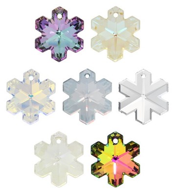 Superior PRIMERO 6704 Snowflake Kristall Anhänger * versch. Farben & Größen