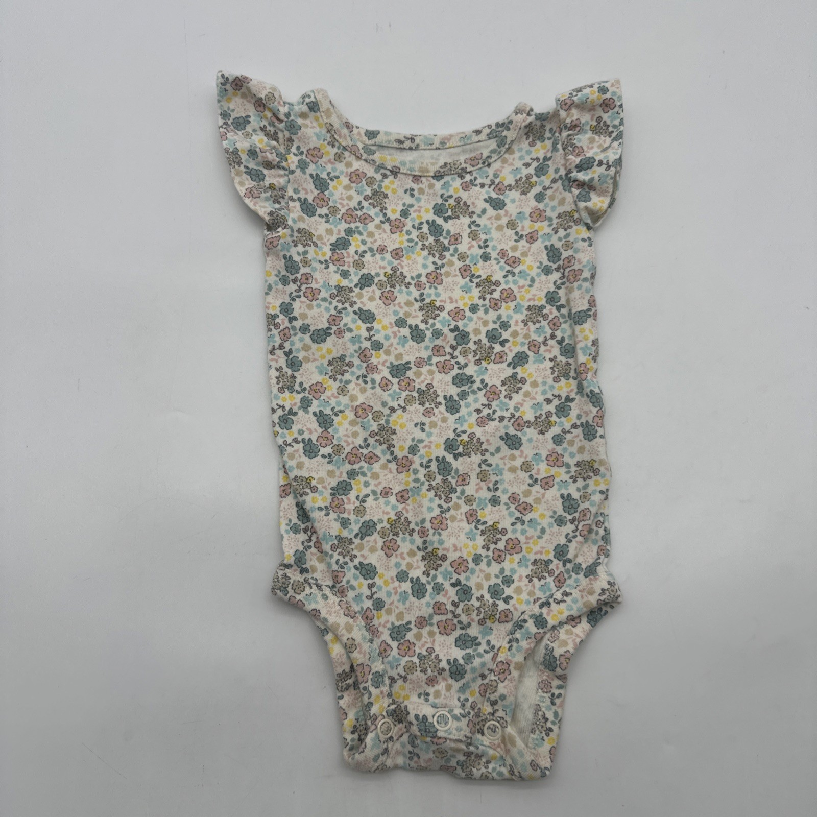 Carters One Piece Toddler Girls Size 6M Floral Multicolor 100% Cotton.#35745