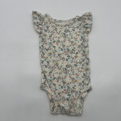 Carters One Piece Toddler Girls Size 6M Floral Multicolor 100% Cotton.#35745