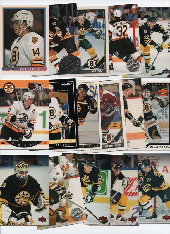 BOSTON BRUINS PAST HOCKEY 50 CARD LOT 35 DIFFERENT PLAYERS NO DUPLICATES