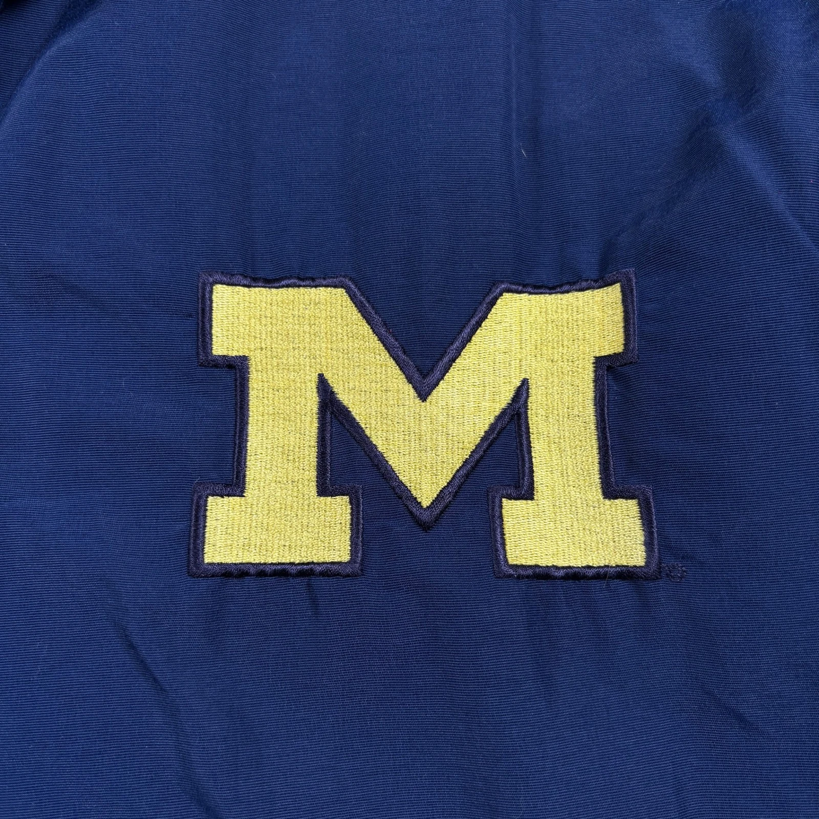 Vintage Michigan Wolverines Jacket Mens 2XL Navy Blue Nike Sports Outerwear Rare - product detail image 2