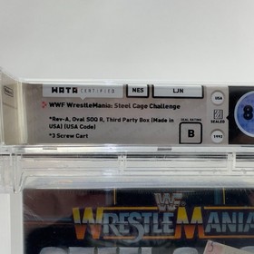 WWF WrestleMania: Steel Cage Challenge NES Factory Sealed Wata Graded 8.5 B