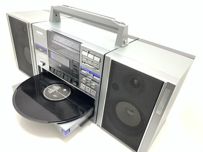 【昭和レトロ】OTTO SYSTEM STEREO DC-J70 ①レシーバー部 JVC DC7 BOOMBOX STEREO Radio Cassette Turntable Vintage OLD STOCK