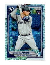 Everson Pereira 2024 Bowman Chrome Mojo Refractor RC #93 Rookie Card