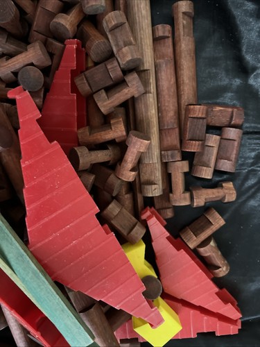 lincoln logs lot vintage 154 pieces - Picture 2 of 4
