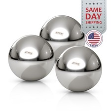 (3) 1" Inch Chrome Steel Bearing Balls (G25 Precision - AISI 52100)