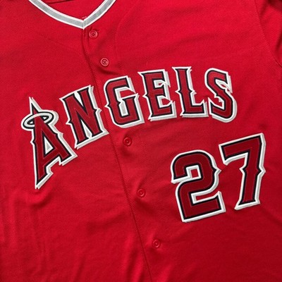 100% Authentic Mike Trout Vintage Majestic Los Angeles Angels