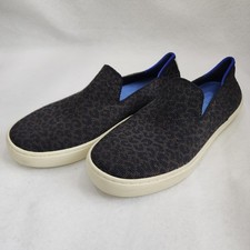 Rothy's The Original Espresso Spot Womens 6 Sneaker Brown Leopard Slip On Shoes