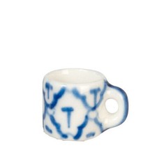 Dollhouse Miniature Mug in Blue Delft Design