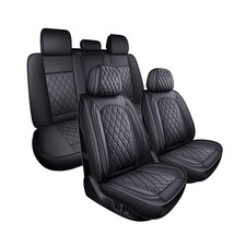 Seat Covers Full Set, Leather Car Seat Covers for Sedan SUV Truck