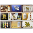 Tin Metal Sign Singha Chang Thai Beer Vintage Decor Wall Art Poster Pub Bar Shop