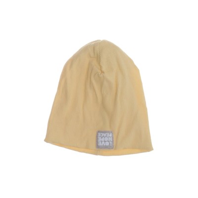 Love Hope Peace, Beanie-Mütze, Größe: 44, Gelb, Unisex (Kinder) -Dgy