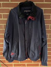 JanSport Mens Blue Windbreaker Jacket Full Zi...