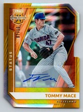 Tommy Mace 2021 Panini Elite Extra Edition Status Gold Auto 7/10 Cleveland #69