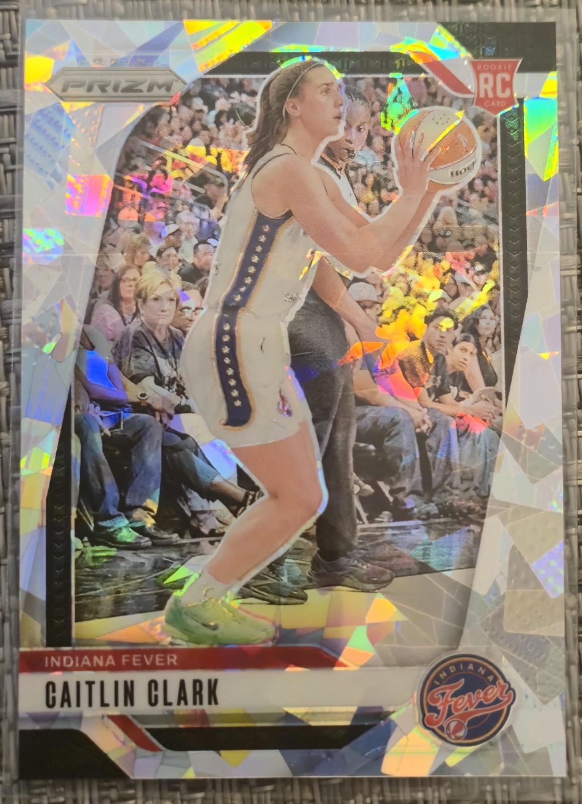 Caitlin Clark 2024 Panini WNBA Prizm Cracked Ice Prizm Rookie #22 Fever