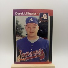 Derek Lilliquist RC 1989 Donruss #653 Atlanta Braves Rookie Baseball Card. rookie card picture