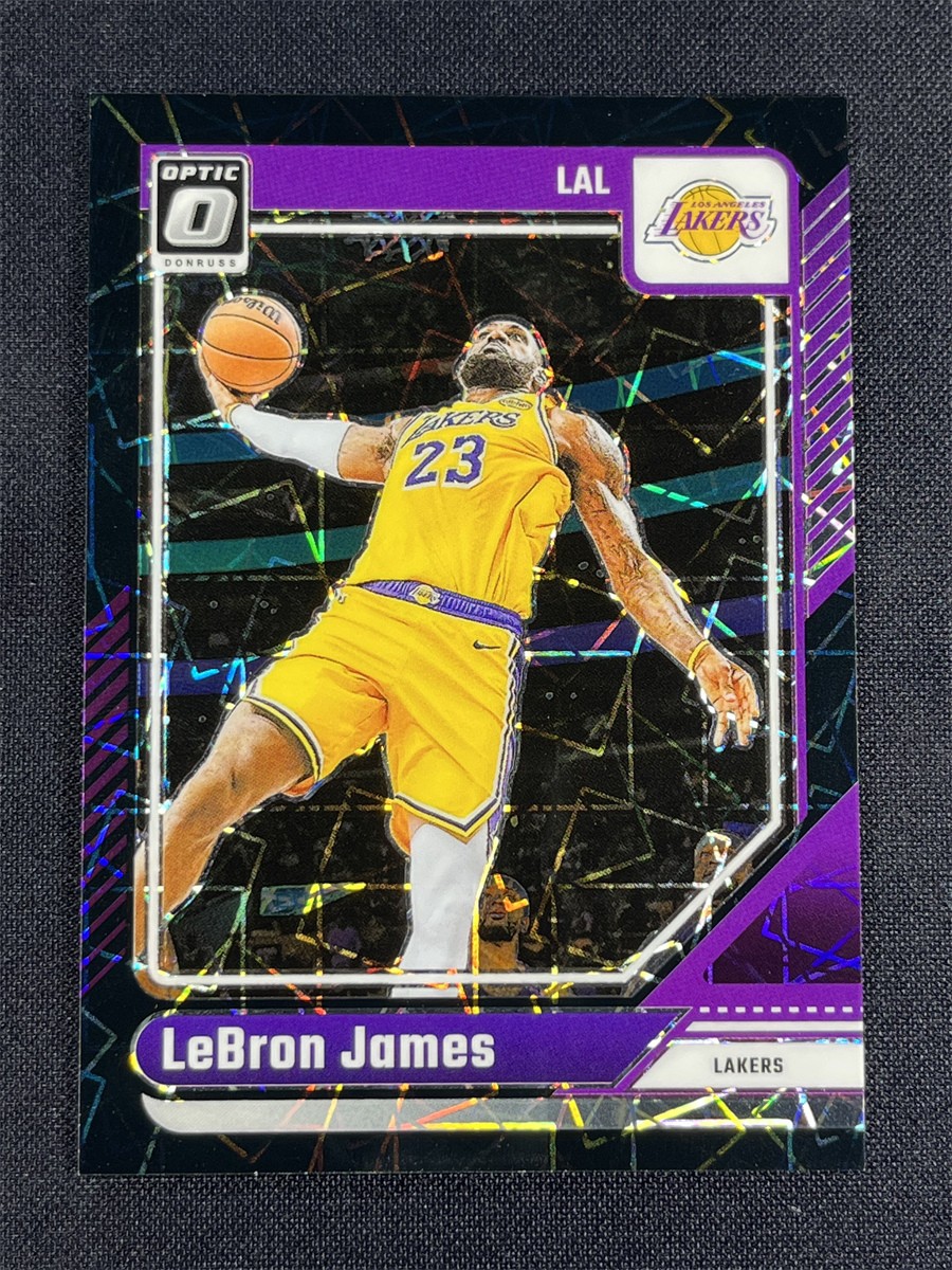 2024-25 Panini Donruss Optic LeBron James #148 Black Velocity Prizm Lakers /39