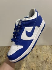 Nike Dunk Low White Hyper Royal GS Youth Grade (FB9109 131)  Size 7 Y / 8.5W