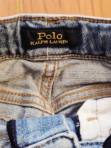 Polo Ralph Lauren Denim Jeans Patchwork Bootcut Girls 10yr 140cm - Picture 9 of 19
