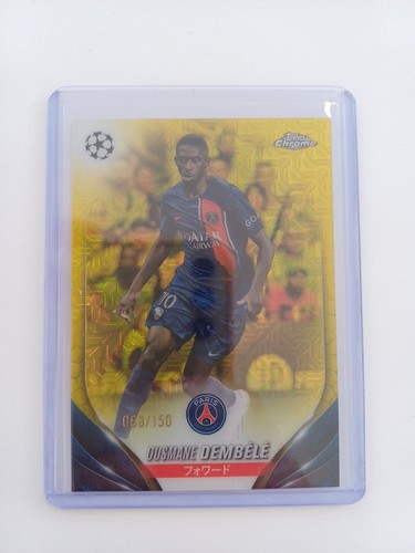 23-24 TOPPS UEFA CHAMPIONS LEAGUE JAPAN EDITION OUSMANE DEMBELE 068/150 YELLOW