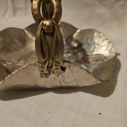 Vintage Hammered Aluminum Tulip Basket Rodney Kent - Picture 11 of 12