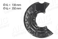 AIC Ankerblech Spritzblech Bremsscheibe Vorne Links FüR VW Audi Passat Variant