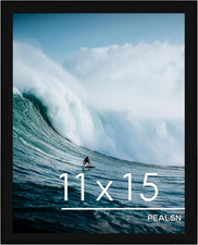 11X15 Black Picture Frame for Wall Mounting, Horizontal or Vertical, 1 Pack