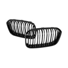 K�hlergrill Schwarz Glanz f�r BMW F20 F21 2015-2019 Doppelsteg Sport Paar