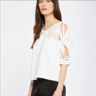Sandro Laser Cut Top Size 1 NWT US XS/S