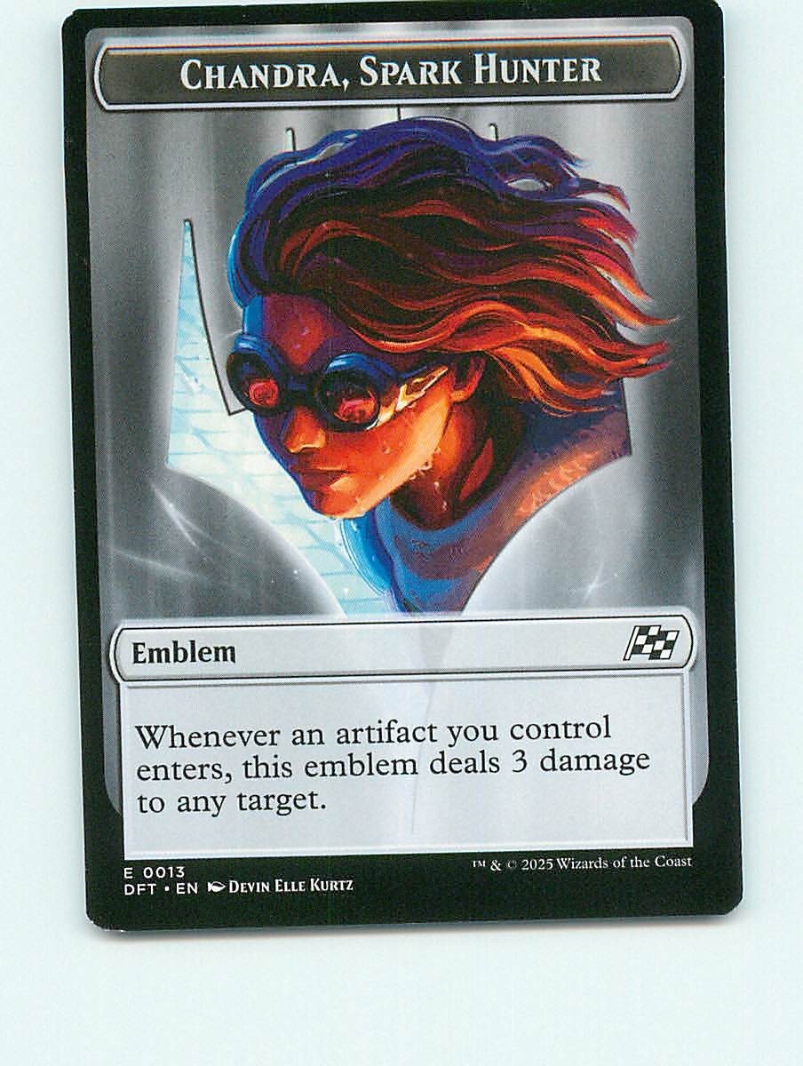 Emblem - Chandra E13   Vehicle T12 - MTG - Aetherdrift (DFT)