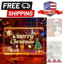 Led Drawing Board for Kids, Led Note Board with Colors, Writing Board with St...