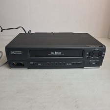 Emerson VHS VCR Player DA-4 Head 19 Micron Model EWV401B Tested Works No Remote.